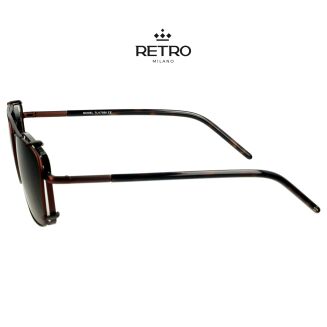 RETRO Milano R14K08 C2 Okulary korekcyjne z nakładką - 5