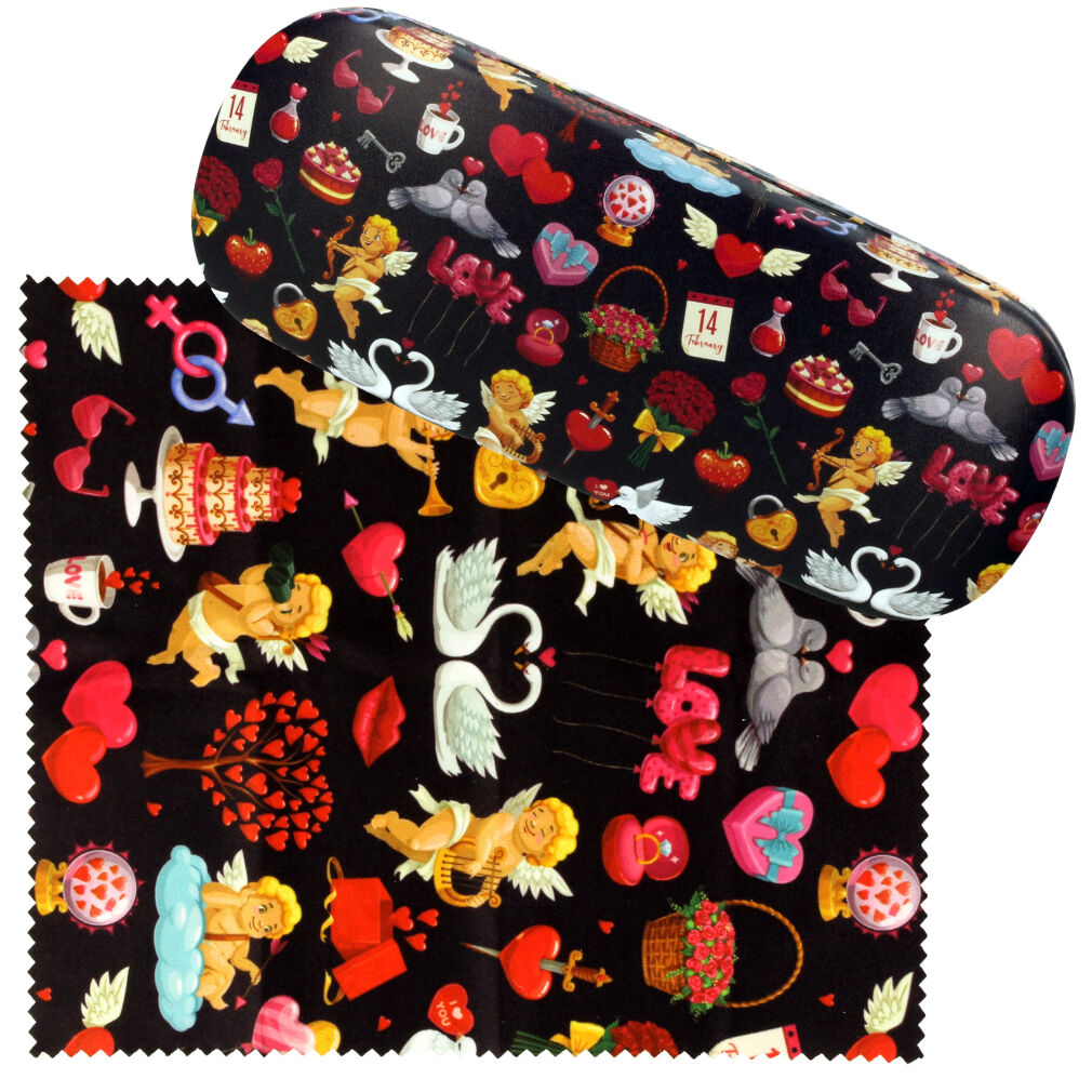 Etui na okulary z mikrofazą Amor