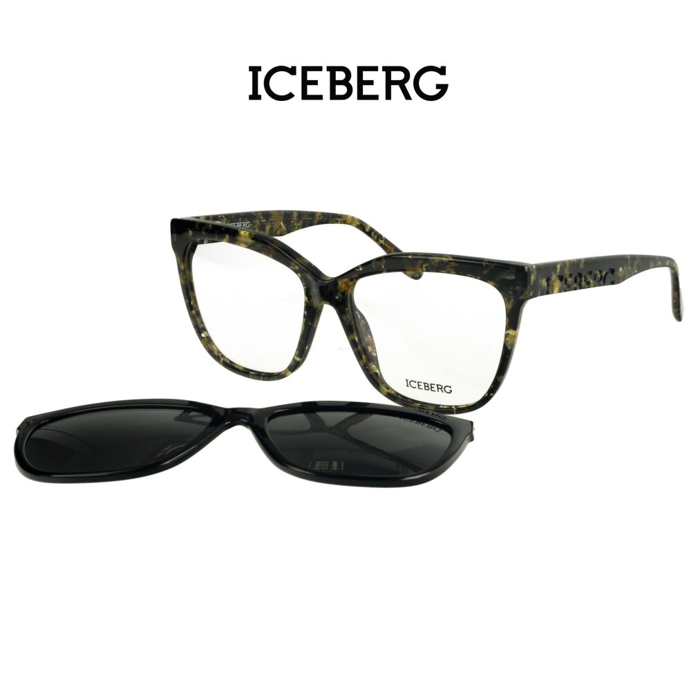 Iceberg IC339 C04 Okulary korekcyjne z nakładką polaryzcyjną