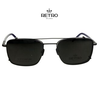 RETRO Milano R14K08 C1 Okulary korekcyjne z nakładką - 4