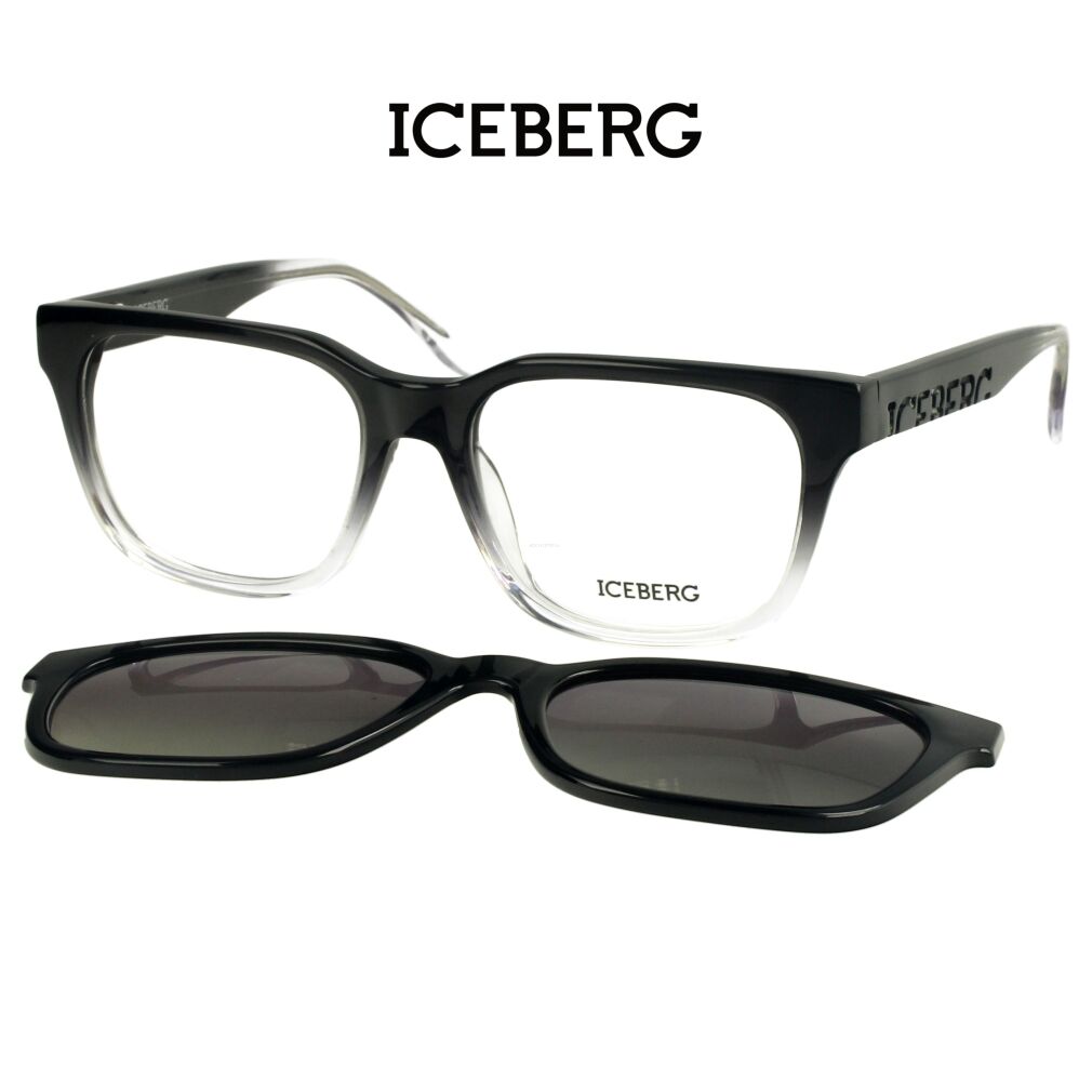 Iceberg IC342 C04 Okulary korekcyjne z nakładką polaryzcyjną