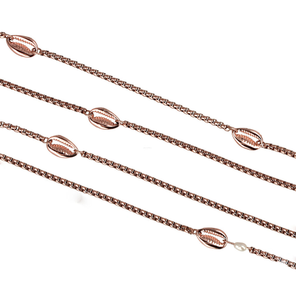 Łańcuszek do okularów Sunny Cords 43 Chloe Gold Rose