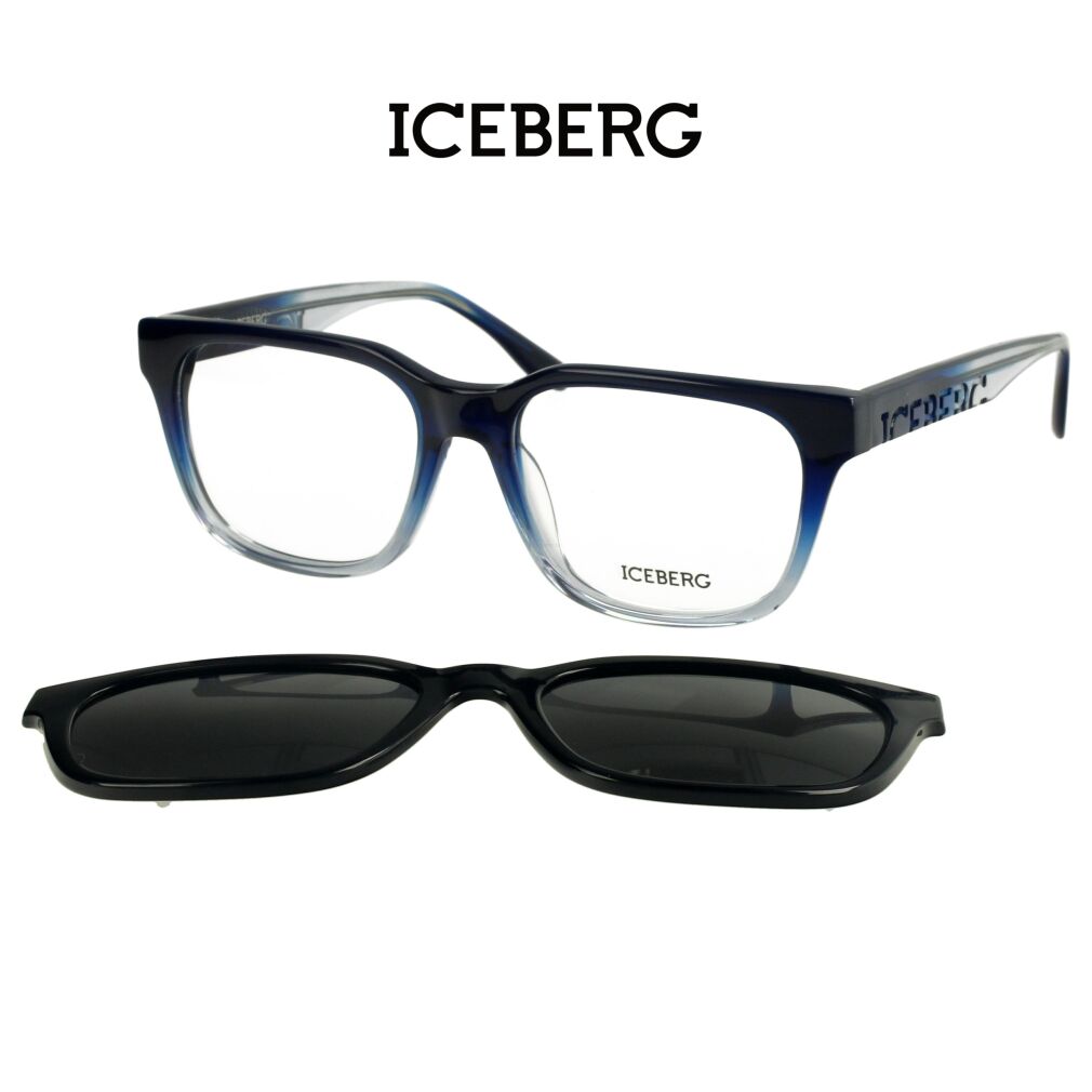 Iceberg IC342 C03 Okulary korekcyjne  z nakładką polaryzcyjną