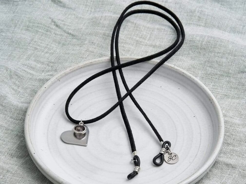 Łańcuszek do okularów Sunny Cords 37 Bibi Silver