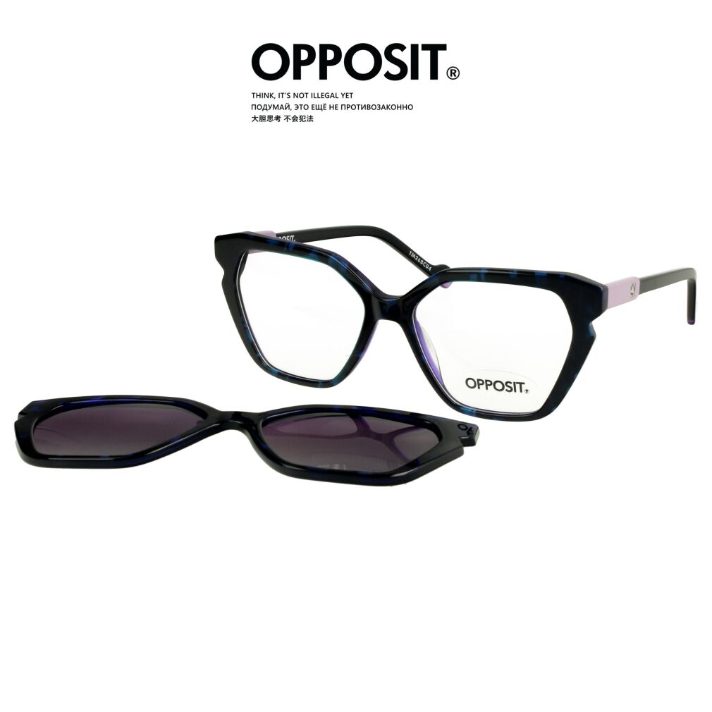 Opposit TM268 C04 Okulary Korekcyjne + Nakładka przeciwsłoneczna na magnes