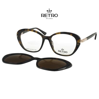 Retro Milano R10V10 C2 okulary korekcyjne + nakładka przeciwsłoneczna
