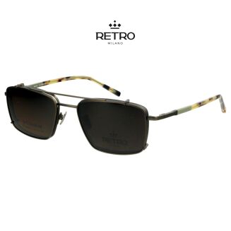 RETRO Milano R14K09 C3 Okulary korekcyjne z nakładką - 3