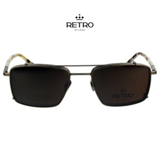 RETRO Milano R14K09 C3 Okulary korekcyjne z nakładką - 4