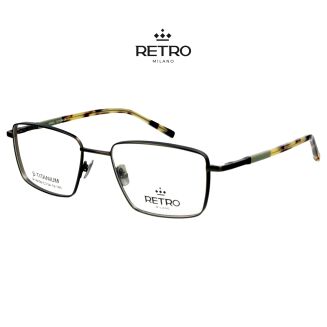 RETRO Milano R14K09 C3 Okulary korekcyjne z nakładką - 7