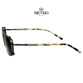 RETRO Milano R14K09 C3 Okulary korekcyjne z nakładką - 9