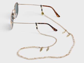 Łańcuszek do okularów Sunny Cords Maseczka ochronna lniana do łańcuszka Bead It - Beige - 4
