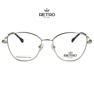 RETRO Milano R13K70 C6 Niebieski Okulary korekcyjne - 2
