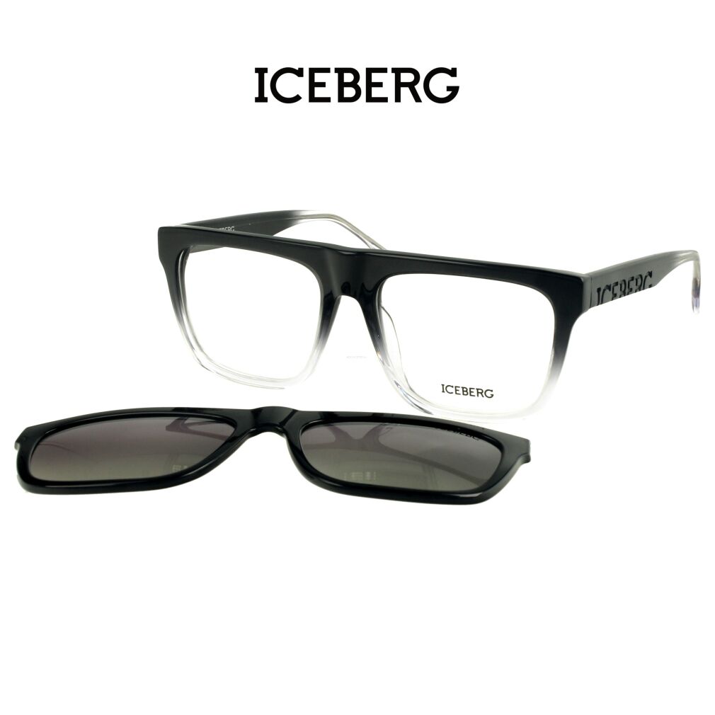 Iceberg IC341 C04 Okulary korekcyjne  z nakładką polaryzcyjną