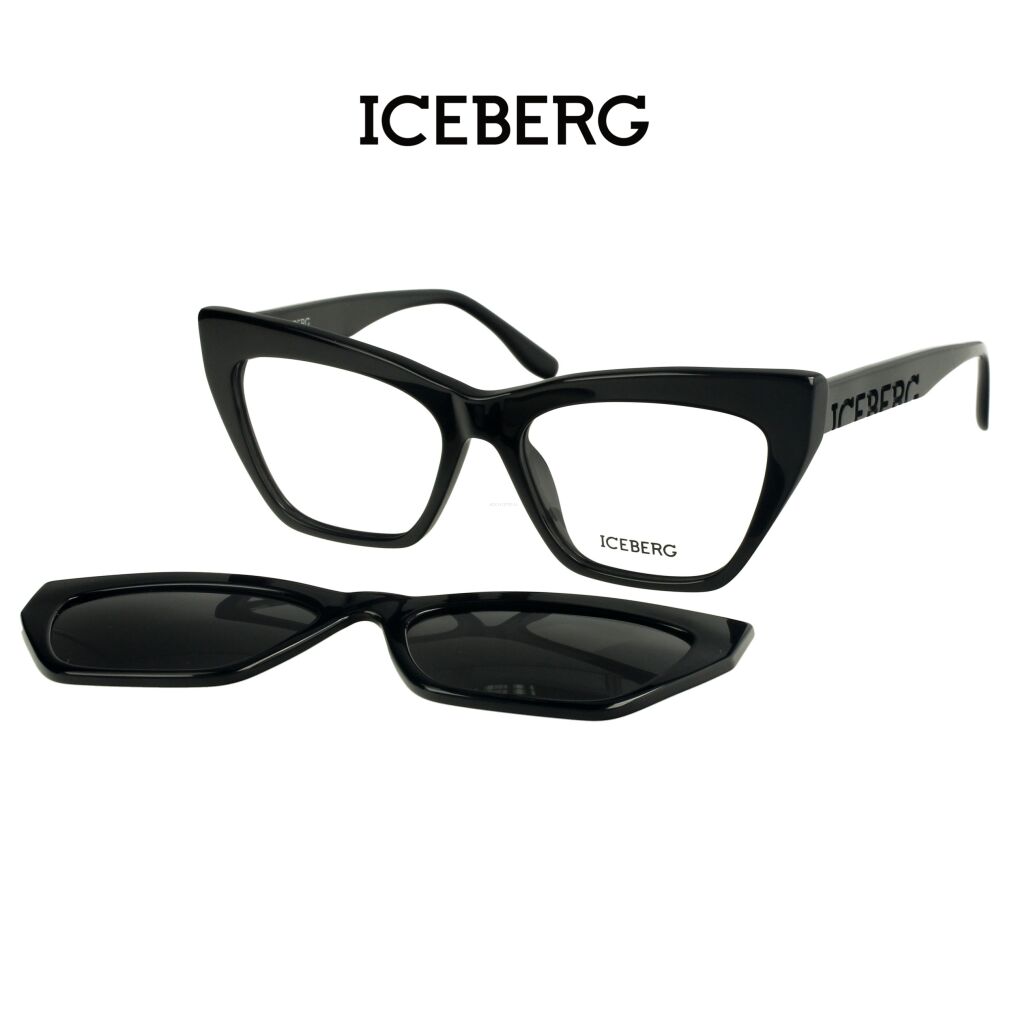 Iceberg IC340 C01 Okulary korekcyjne z nakładką polaryzcyjną
