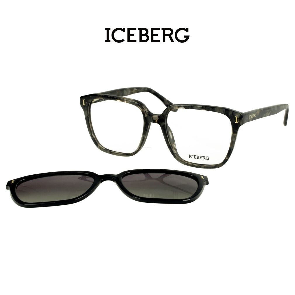 Iceberg IC336 C02 Okulary korekcyjne z nakładką polaryzcyjną