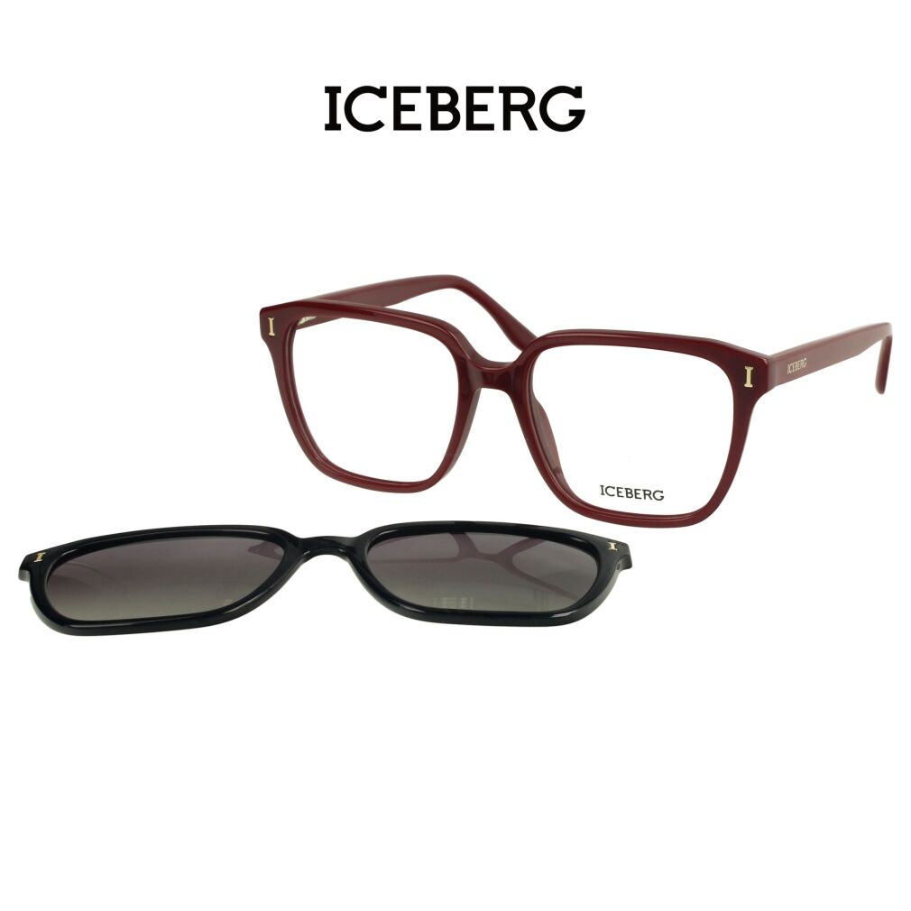 Iceberg IC336 C04 Okulary korekcyjne z nakładką polaryzcyjną