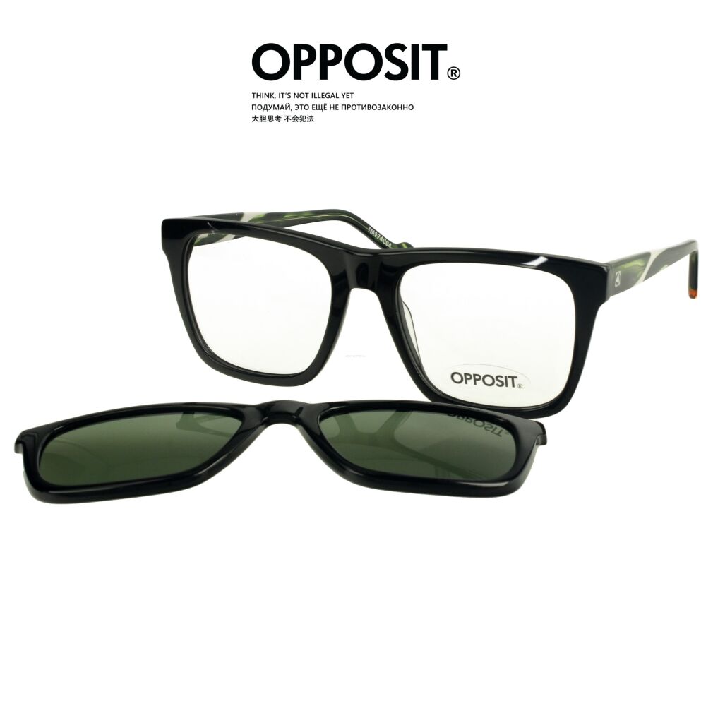 Opposit TM274 C04 Okulary Korekcyjne + Nakładka przeciwsłoneczna na magnes