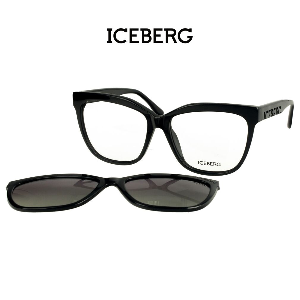 Iceberg IC339 C01 Okulary korekcyjne z nakładką polaryzcyjną